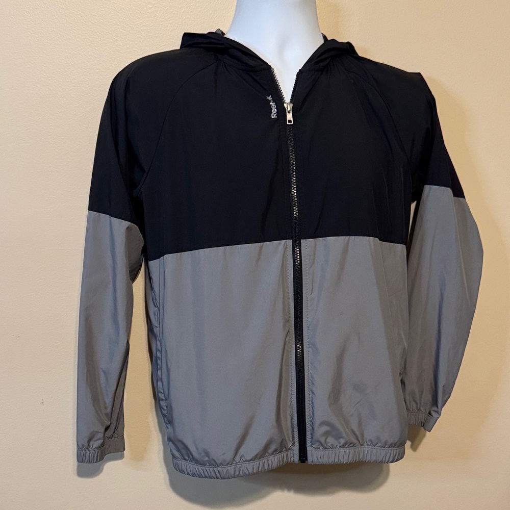 Reebok Black and Gray Women's Jacket - Picture 2 of 11
